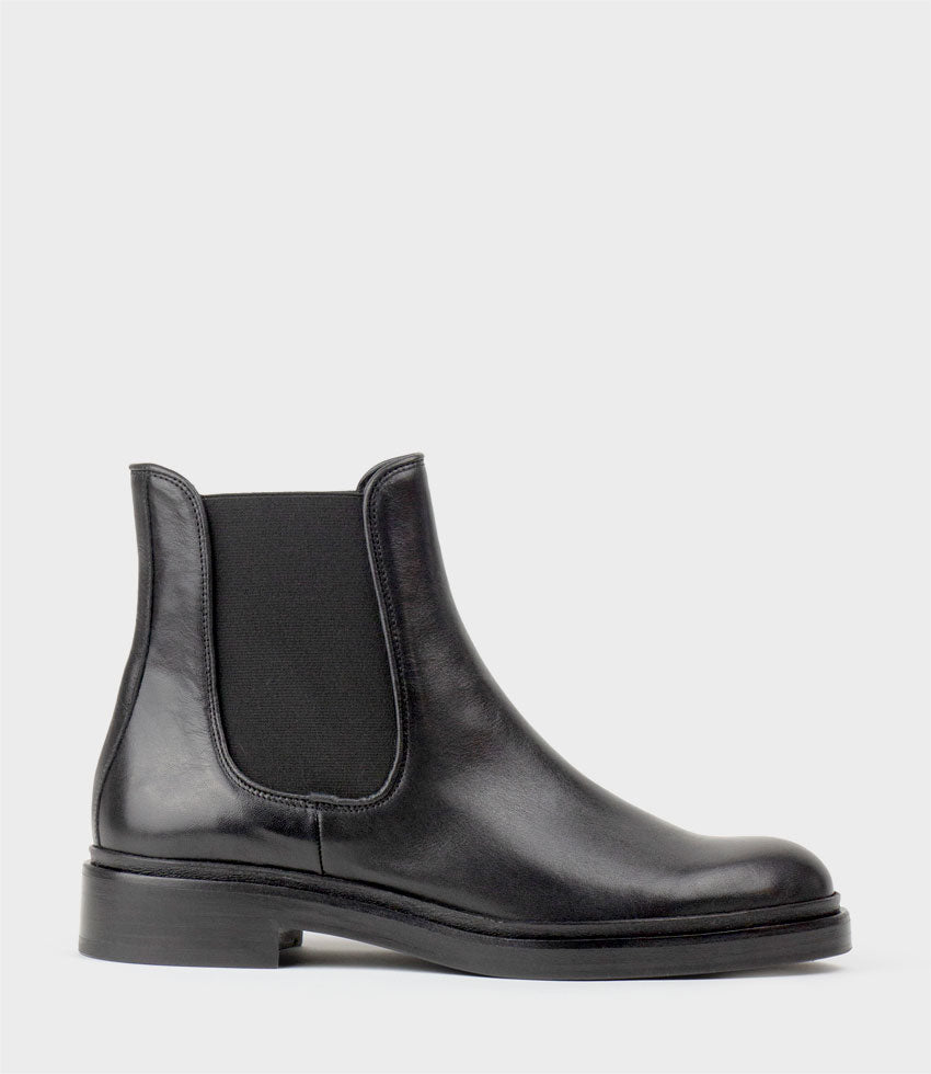 WYN Chelsea Boot on Exaggerated Sole in Black - Edward Meller